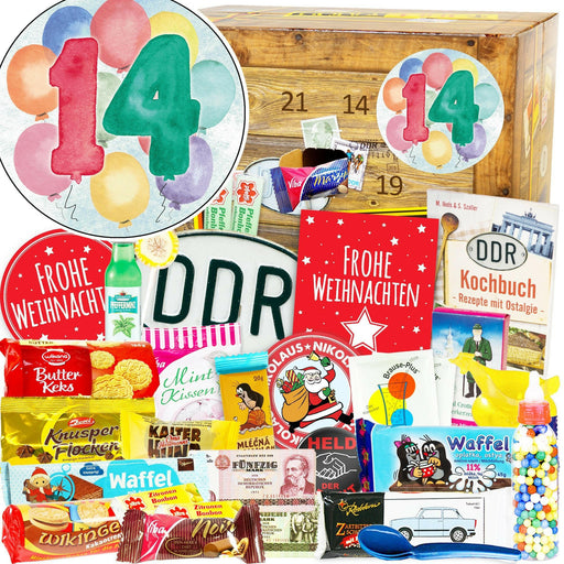 Zahl 14 - Adventskalender DDR - Ossiladen I Ostprodukte Versand