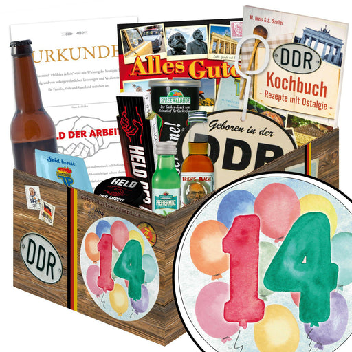 Zahl 14 - Geschenkset Ostpaket "Männer Box" - Ossiladen I Ostprodukte Versand