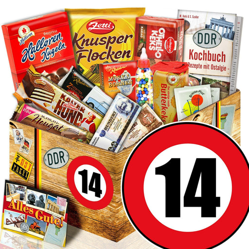 Zahl 14 - Süßigkeiten Set DDR L - Ossiladen I Ostprodukte Versand