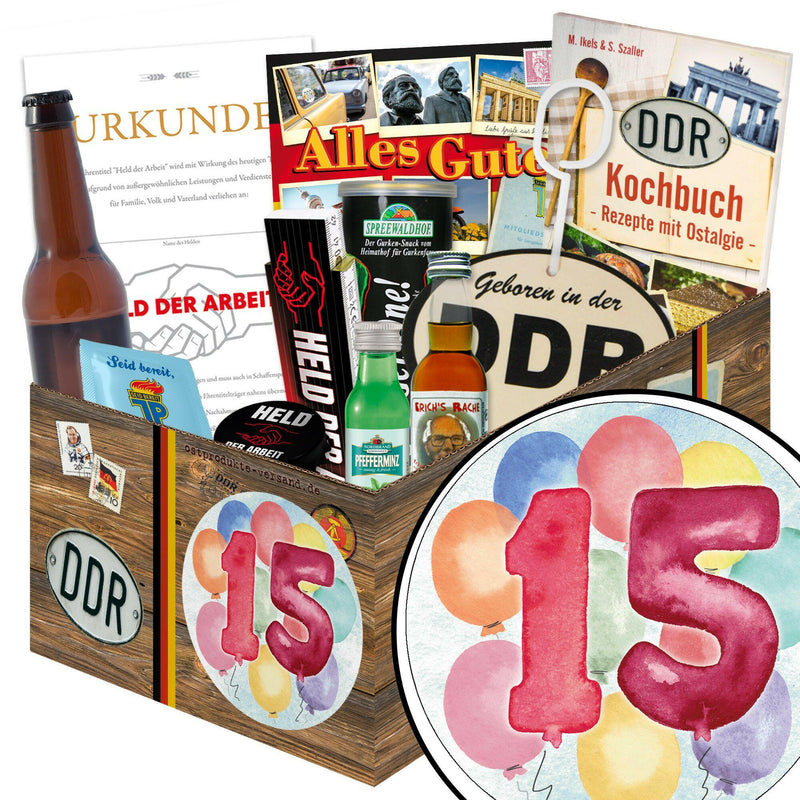Zahl 15 - Geschenkset Ostpaket "Männer Box" - Ossiladen I Ostprodukte Versand