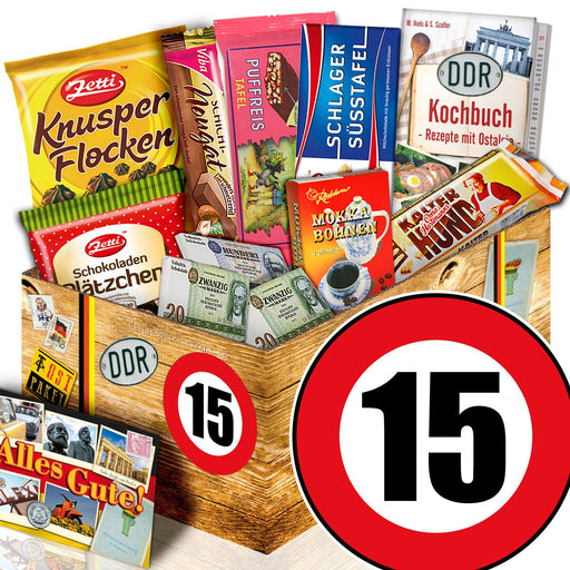 Zahl 15 - Geschenkset Ostpaket "Schokoladenbox M" - Ossiladen I Ostprodukte Versand