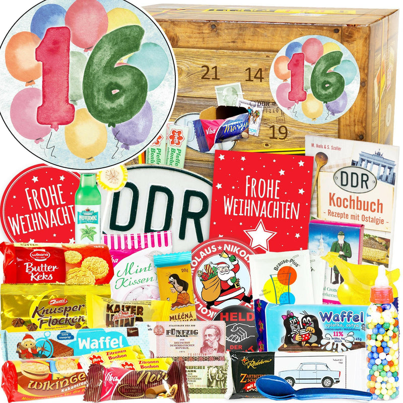 Zahl 16 - Adventskalender DDR - Ossiladen I Ostprodukte Versand