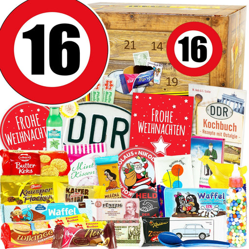 Zahl 16 - DDR Adventskalender - Ossiladen I Ostprodukte Versand