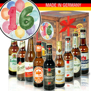Zahl 16 - Geschenkbox "Ostbiere" 9er Set - Ossiladen I Ostprodukte Versand