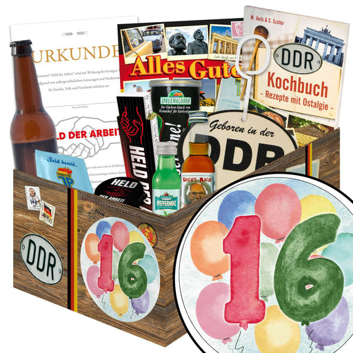 Zahl 16 - Geschenkset Ostpaket "Männer Box" - Ossiladen I Ostprodukte Versand
