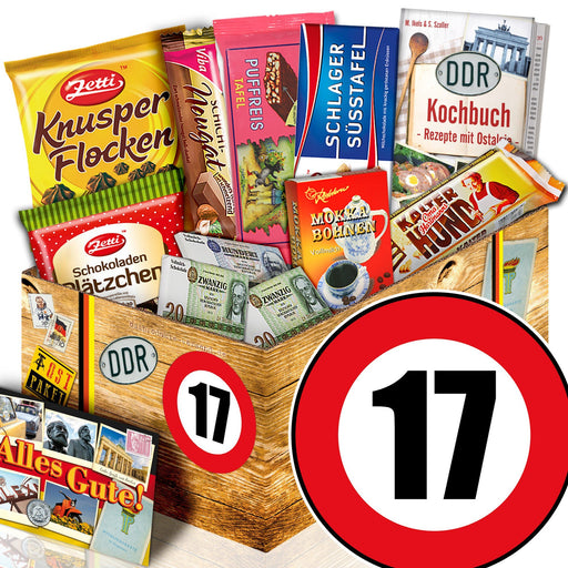 Zahl 17 - Geschenkset Ostpaket "Schokoladenbox M" - Ossiladen I Ostprodukte Versand