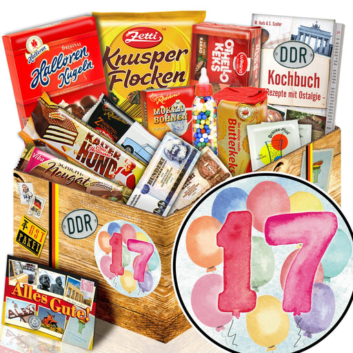 Zahl 17 - Süßigkeiten Set DDR L - Ossiladen I Ostprodukte Versand