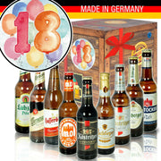 Zahl 18 - Geschenkbox "Ostbiere" 9er Set - Ossiladen I Ostprodukte Versand
