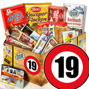 Zahl 19 - Süßigkeiten Set DDR L - Ossiladen I Ostprodukte Versand