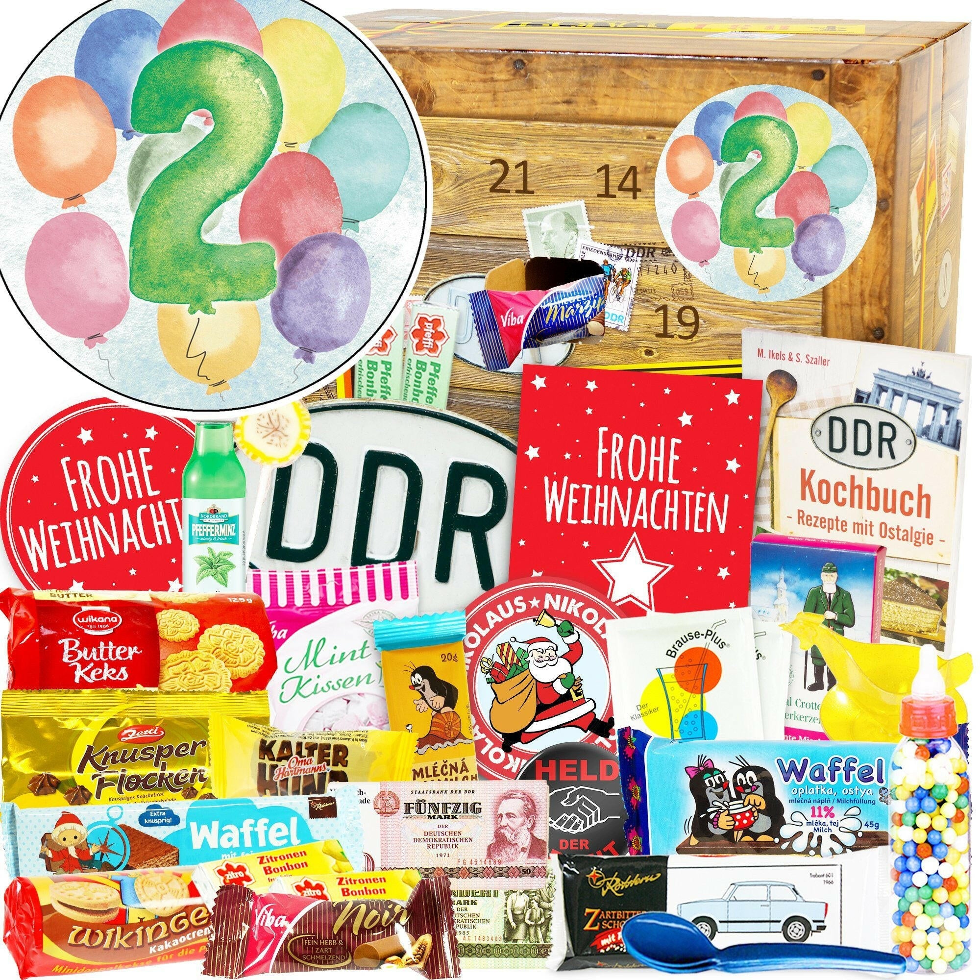 Zahl 2 - Adventskalender DDR - Ossiladen I Ostprodukte Versand