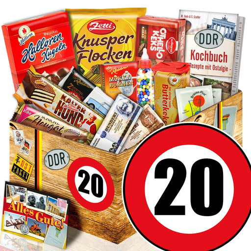 Zahl 20 - Süßigkeiten Set DDR L - Ossiladen I Ostprodukte Versand