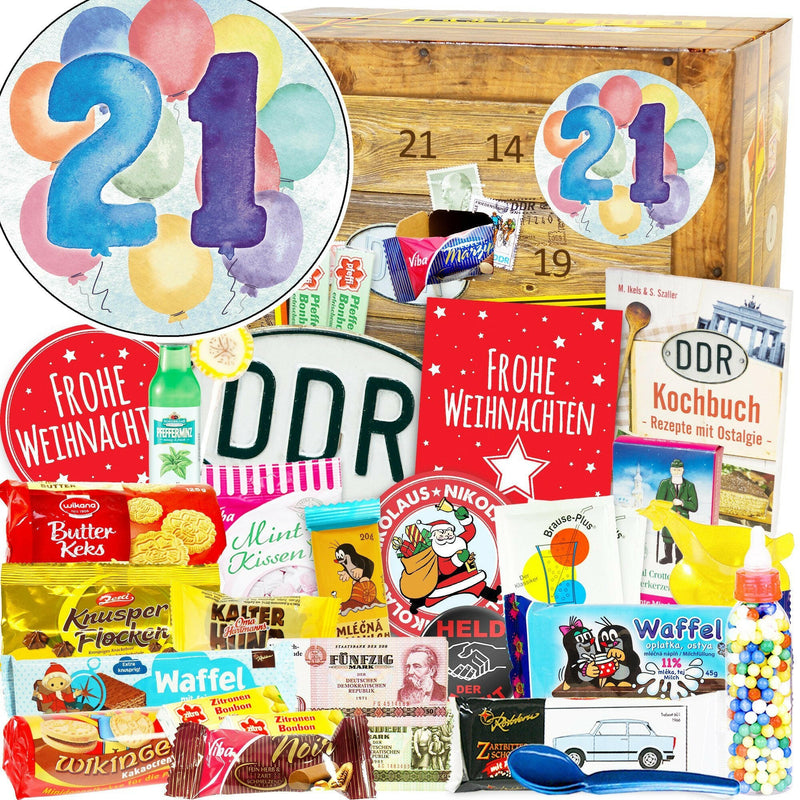 Zahl 21 - Adventskalender DDR - Ossiladen I Ostprodukte Versand