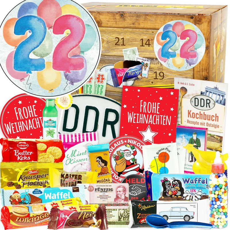 Zahl 22 - Adventskalender DDR - Ossiladen I Ostprodukte Versand