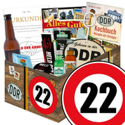 Zahl 22 - Geschenkset Ostpaket "Männer Box" - Ossiladen I Ostprodukte Versand