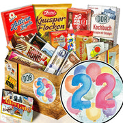 Zahl 22 - Süßigkeiten Set DDR L - Ossiladen I Ostprodukte Versand