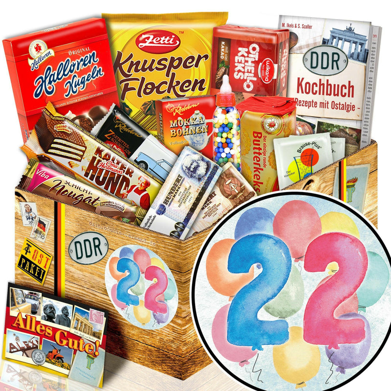 Zahl 22 - Süßigkeiten Set DDR L - Ossiladen I Ostprodukte Versand