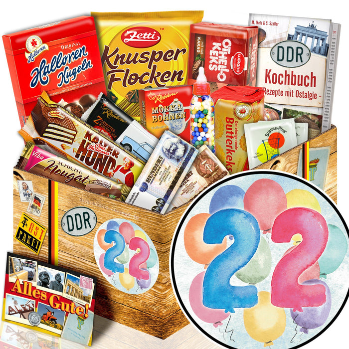Zahl 22 - Süßigkeiten Set DDR L - Ossiladen I Ostprodukte Versand