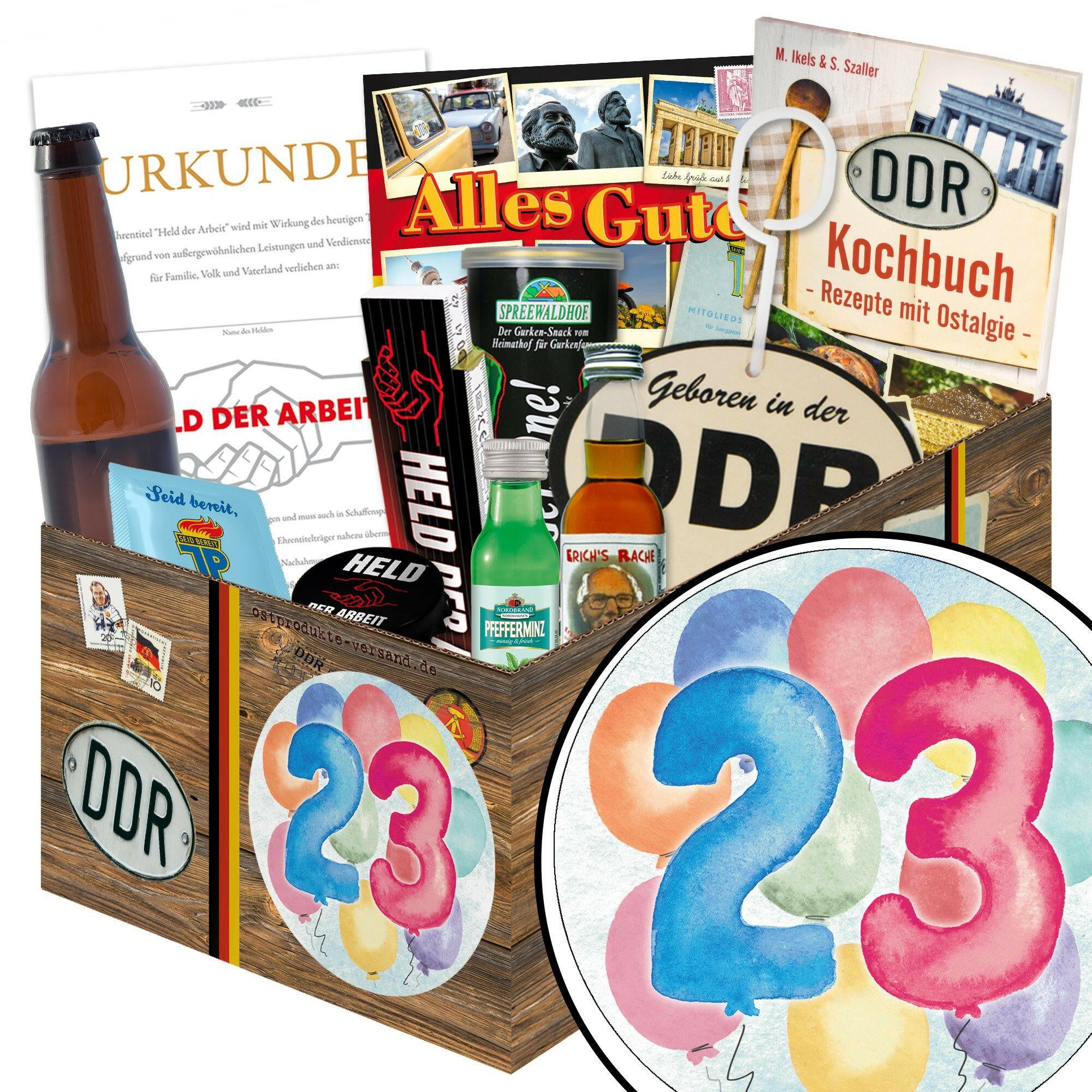 Zahl 23 - Geschenkset Ostpaket "Männer Box" - Ossiladen I Ostprodukte Versand