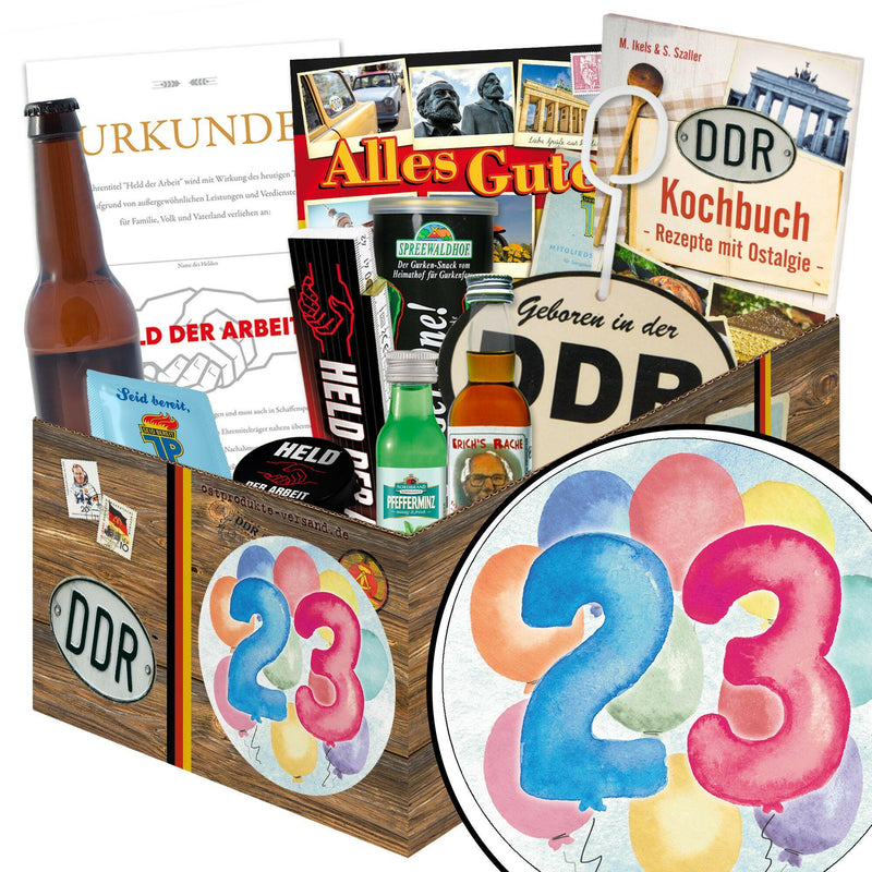 Zahl 23 - Geschenkset Ostpaket "Männer Box" - Ossiladen I Ostprodukte Versand