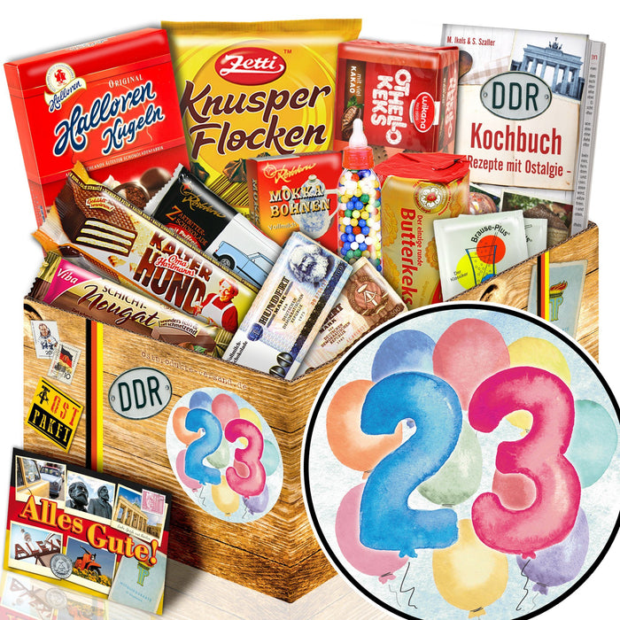 Zahl 23 - Süßigkeiten Set DDR L - Ossiladen I Ostprodukte Versand