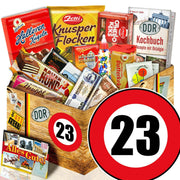 Zahl 23 - Süßigkeiten Set DDR L - Ossiladen I Ostprodukte Versand