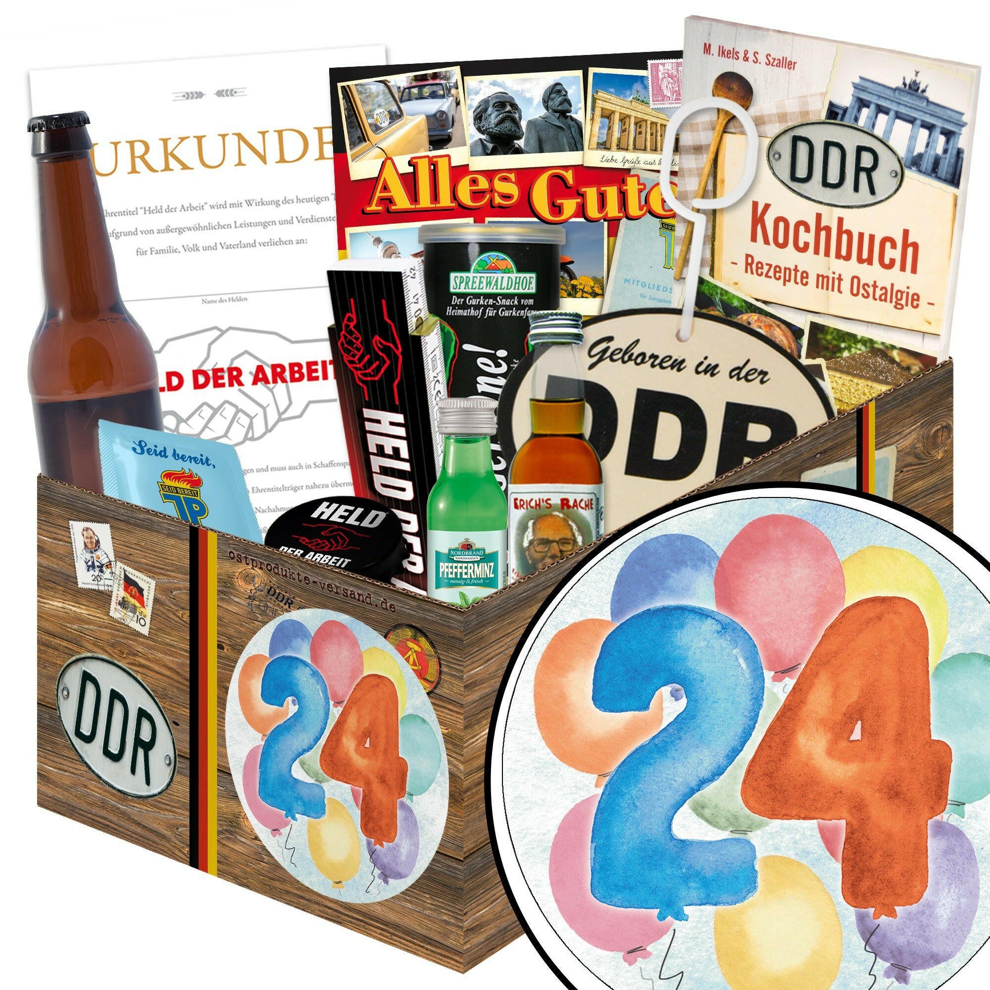 Zahl 24 - Geschenkset Ostpaket "Männer Box" - Ossiladen I Ostprodukte Versand