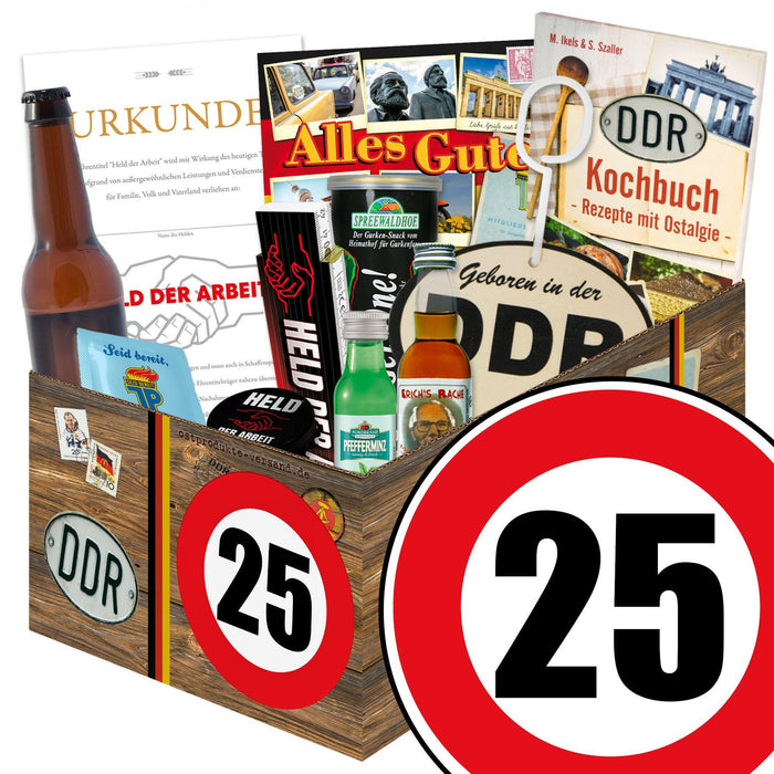 Zahl 25 - Geschenkset Ostpaket "Männer Box" - Ossiladen I Ostprodukte Versand