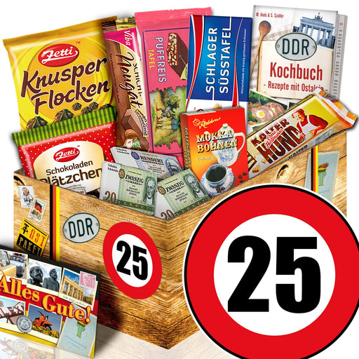 Zahl 25 - Geschenkset Ostpaket "Schokoladenbox M" - Ossiladen I Ostprodukte Versand