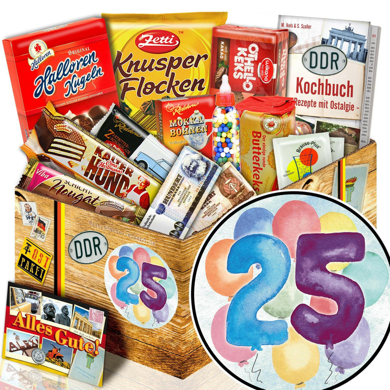 Zahl 25 - Süßigkeiten Set DDR L - Ossiladen I Ostprodukte Versand
