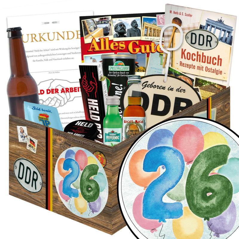 Zahl 26 - Geschenkset Ostpaket "Männer Box" - Ossiladen I Ostprodukte Versand