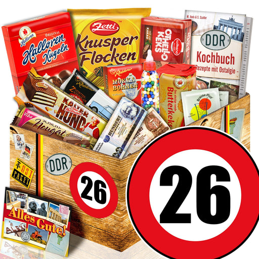 Zahl 26 - Süßigkeiten Set DDR L - Ossiladen I Ostprodukte Versand