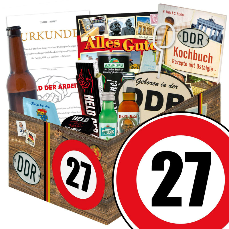 Zahl 27 - Geschenkset Ostpaket "Männer Box" - Ossiladen I Ostprodukte Versand
