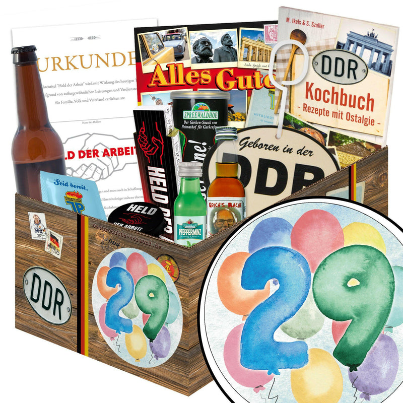 Zahl 29 - Geschenkset Ostpaket "Männer Box" - Ossiladen I Ostprodukte Versand
