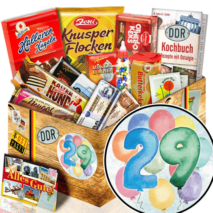 Zahl 29 - Süßigkeiten Set DDR L - Ossiladen I Ostprodukte Versand