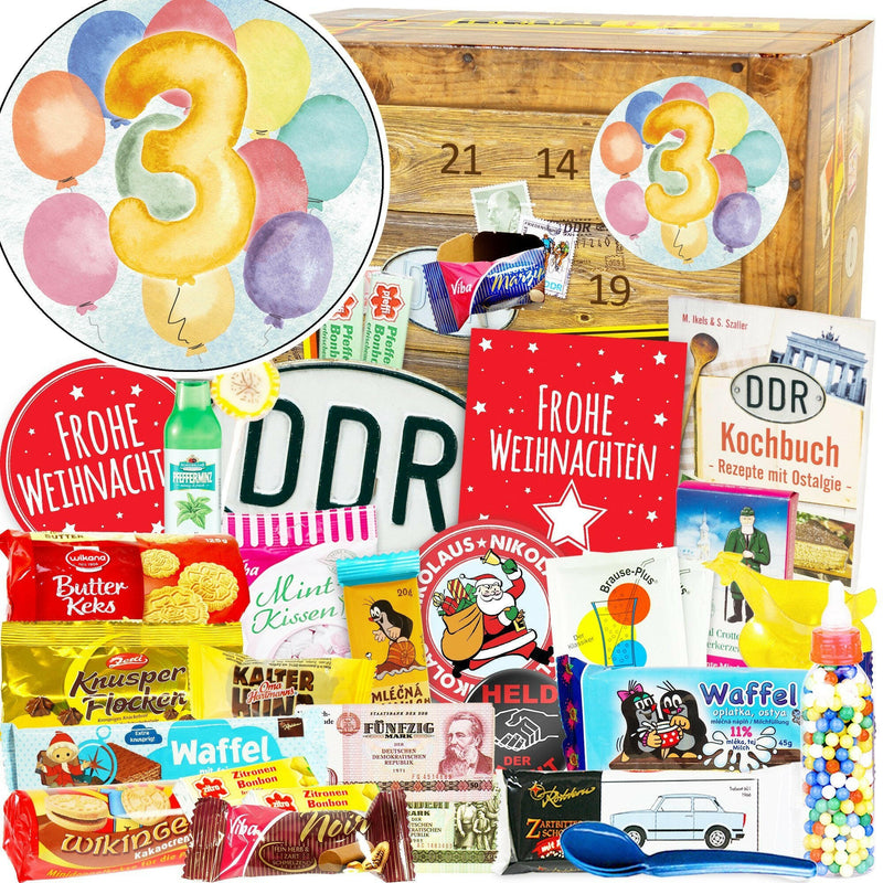 Zahl 3 - Adventskalender DDR - Ossiladen I Ostprodukte Versand