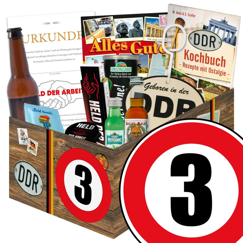 Zahl 3 - Geschenkset Ostpaket "Männer Box" - Ossiladen I Ostprodukte Versand