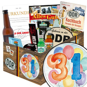 Zahl 31 - Geschenkset Ostpaket "Männer Box" - Ossiladen I Ostprodukte Versand