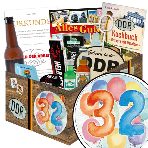 Zahl 32 - Geschenkset Ostpaket "Männer Box" - Ossiladen I Ostprodukte Versand