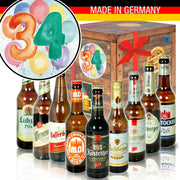 Zahl 34 - Geschenkbox "Ostbiere" 9er Set - Ossiladen I Ostprodukte Versand