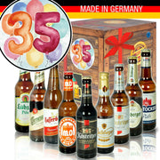 Zahl 35 - Geschenkbox "Ostbiere" 9er Set - Ossiladen I Ostprodukte Versand