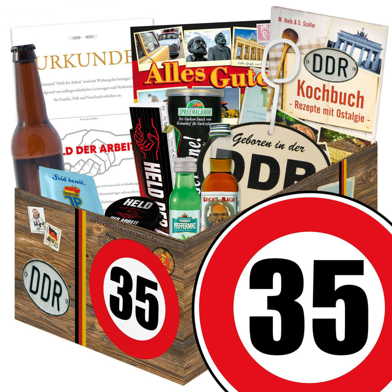 Zahl 35 - Geschenkset Ostpaket "Männer Box" - Ossiladen I Ostprodukte Versand