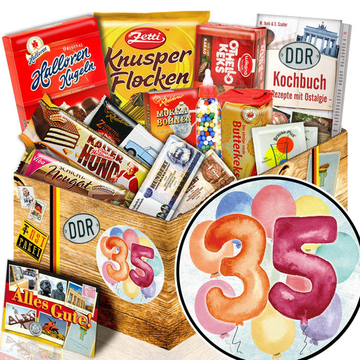 Zahl 35 - Süßigkeiten Set DDR L - Ossiladen I Ostprodukte Versand