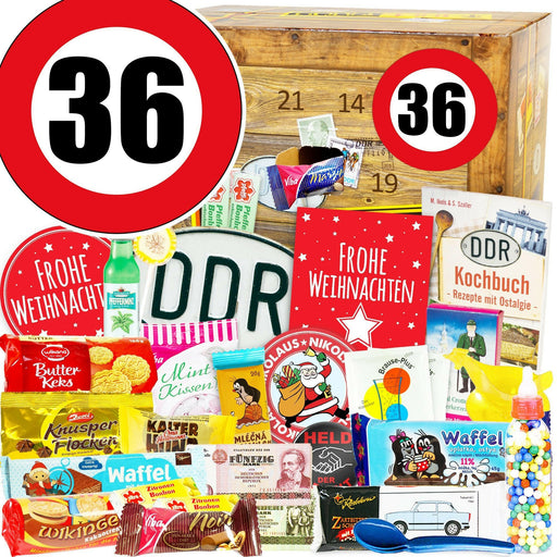 Zahl 36 - DDR Adventskalender - Ossiladen I Ostprodukte Versand