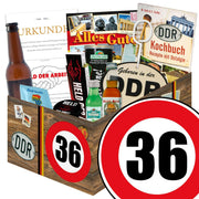 Zahl 36 - Geschenkset Ostpaket "Männer Box" - Ossiladen I Ostprodukte Versand