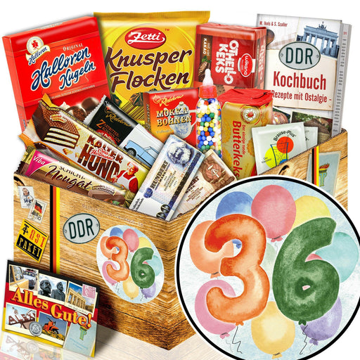 Zahl 36 - Süßigkeiten Set DDR L - Ossiladen I Ostprodukte Versand