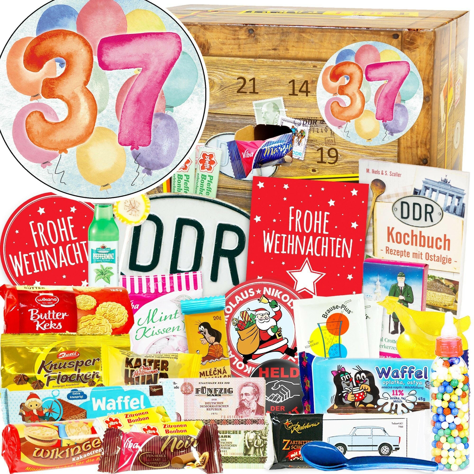 Zahl 37 - Adventskalender DDR - Ossiladen I Ostprodukte Versand