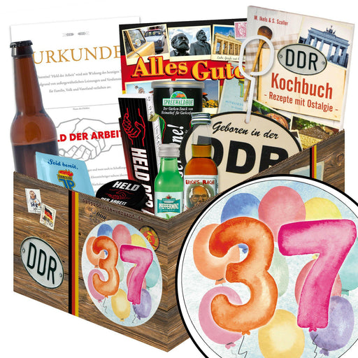 Zahl 37 - Geschenkset Ostpaket "Männer Box" - Ossiladen I Ostprodukte Versand
