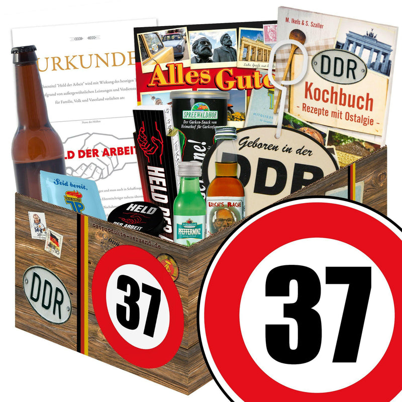Zahl 37 - Geschenkset Ostpaket "Männer Box" - Ossiladen I Ostprodukte Versand