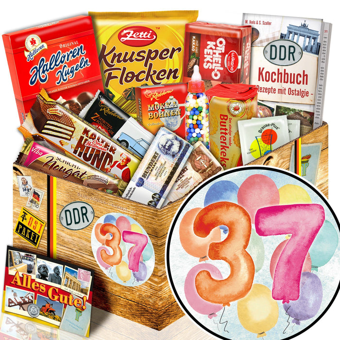 Zahl 37 - Süßigkeiten Set DDR L - Ossiladen I Ostprodukte Versand