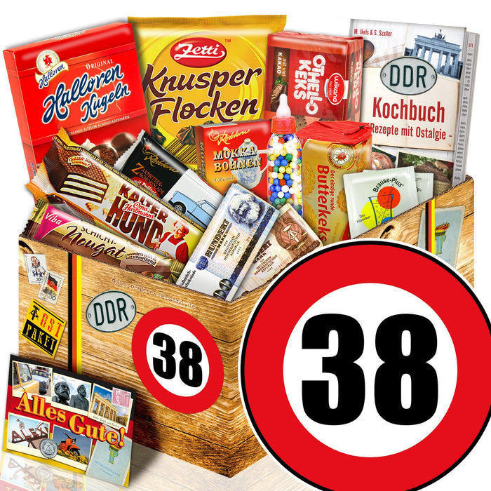 Zahl 38 - Süßigkeiten Set DDR L - Ossiladen I Ostprodukte Versand